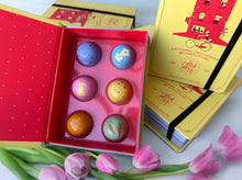 Easter bonbons in a book package